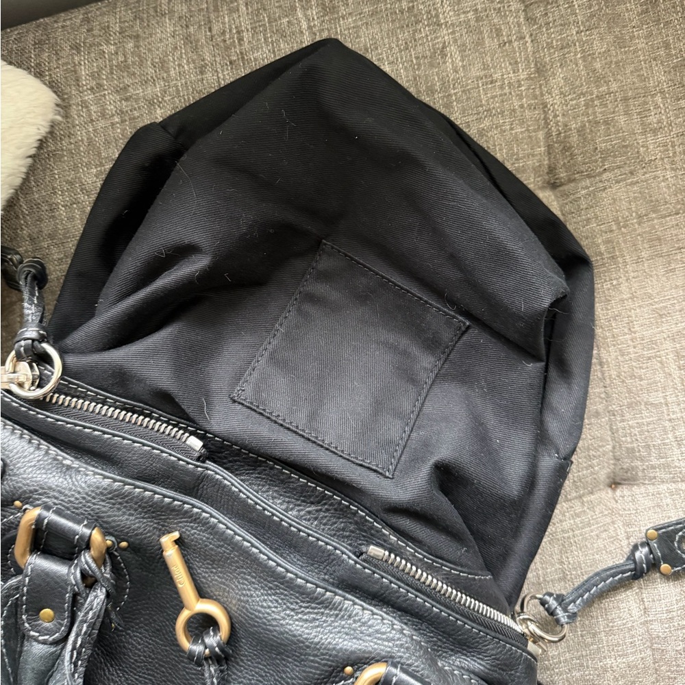 Chloe Black Paddington Bag with Gold Padlock Hardware - Picture 5 of 5